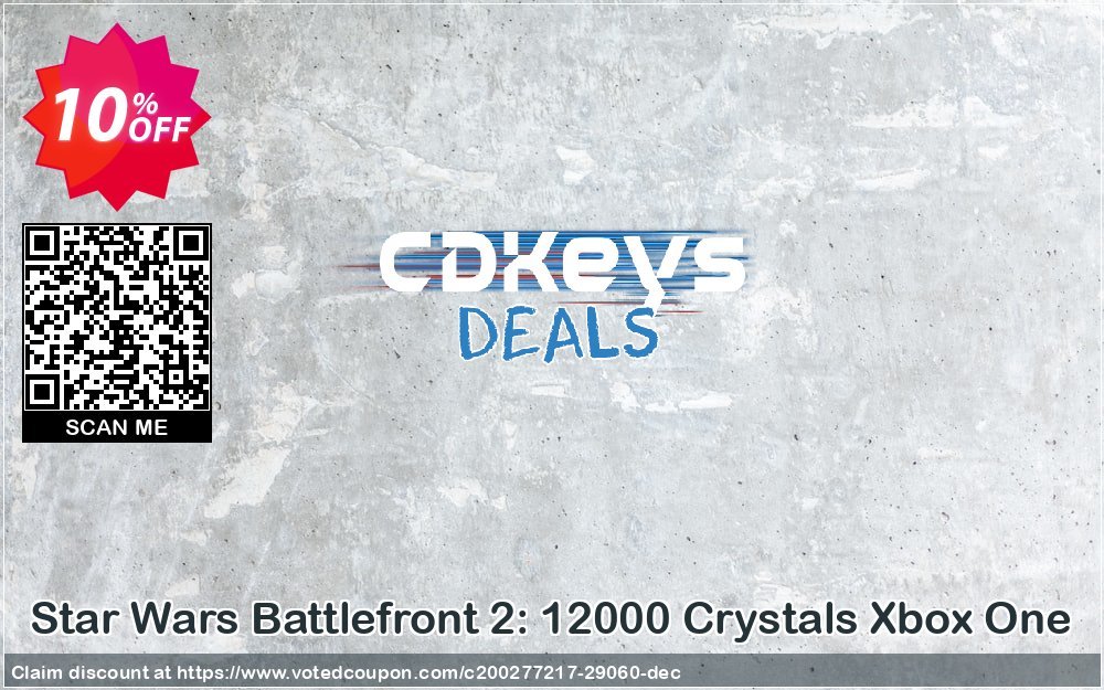 Star Wars Battlefront 2: 12000 Crystals Xbox One Coupon, discount Star Wars Battlefront 2: 12000 Crystals Xbox One Deal. Promotion: Star Wars Battlefront 2: 12000 Crystals Xbox One Exclusive Easter Sale offer 