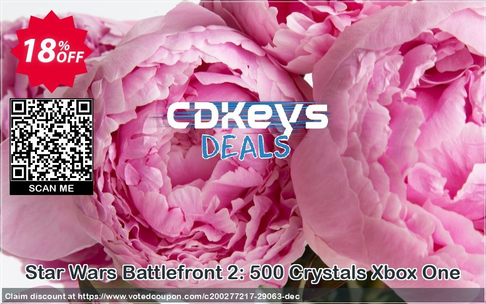Star Wars Battlefront 2: 500 Crystals Xbox One Coupon Code Apr 2024, 18% OFF - VotedCoupon