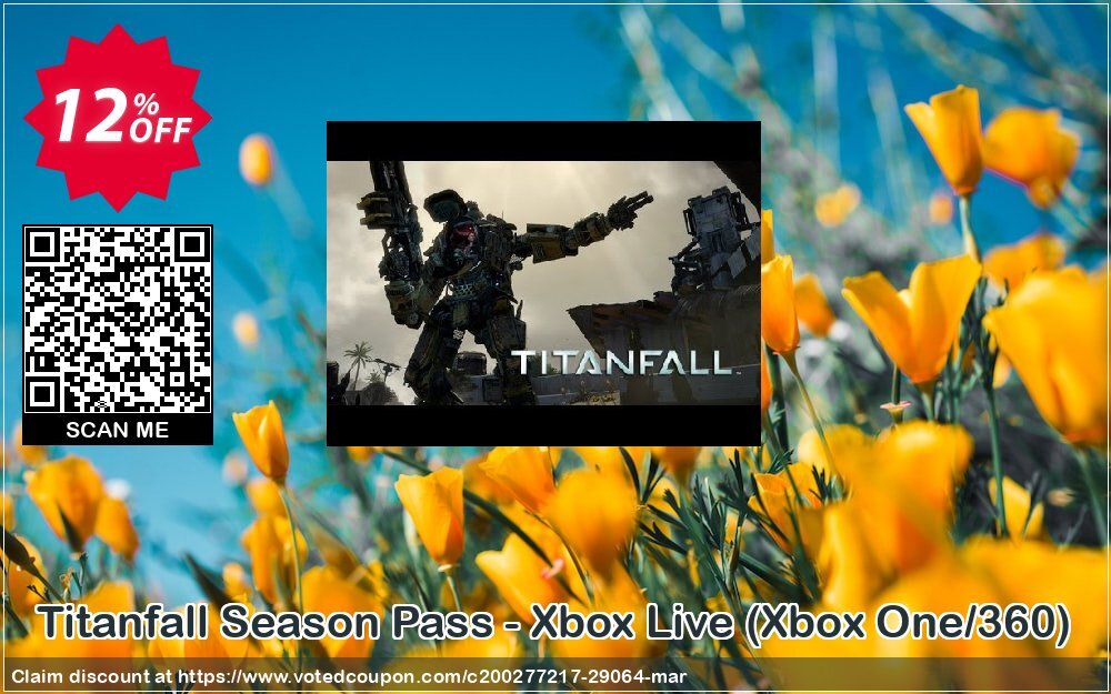 Titanfall Season Pass - Xbox Live, Xbox One/360  Coupon, discount Titanfall Season Pass - Xbox Live (Xbox One/360) Deal. Promotion: Titanfall Season Pass - Xbox Live (Xbox One/360) Exclusive Easter Sale offer 