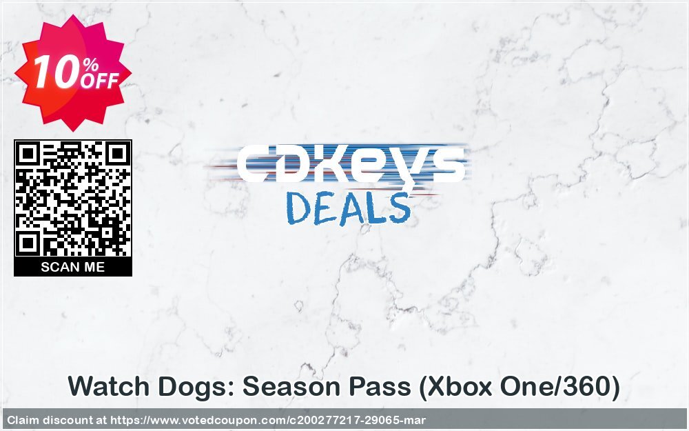 Watch Dogs: Season Pass, Xbox One/360  Coupon, discount Watch Dogs: Season Pass (Xbox One/360) Deal. Promotion: Watch Dogs: Season Pass (Xbox One/360) Exclusive Easter Sale offer 