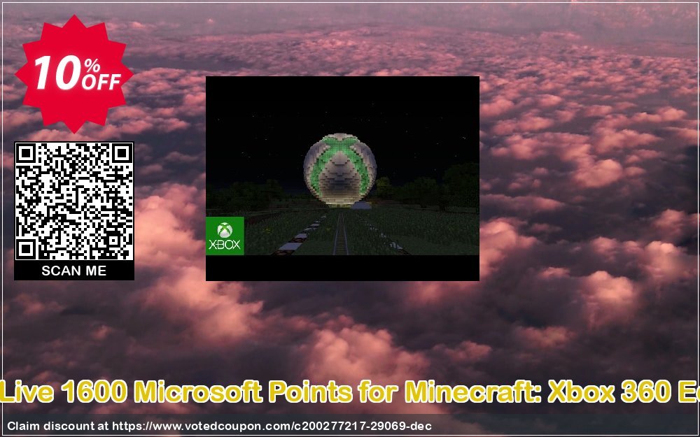 Xbox Live 1600 Microsoft Points for Minecraft: Xbox 360 Edition