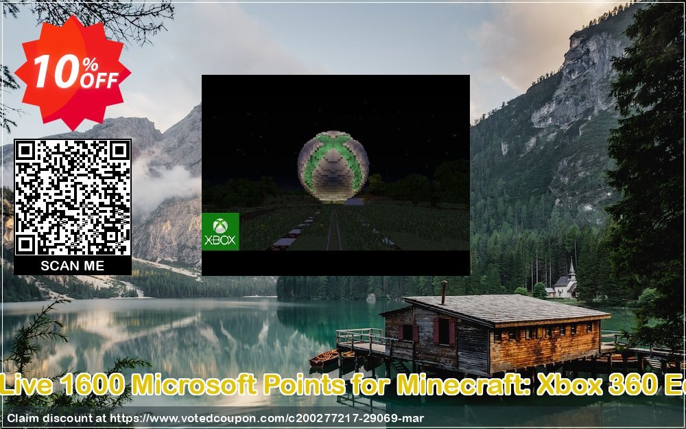 Xbox Live 1600 Microsoft Points for Minecraft: Xbox 360 Edition Coupon, discount Xbox Live 1600 Microsoft Points for Minecraft: Xbox 360 Edition Deal. Promotion: Xbox Live 1600 Microsoft Points for Minecraft: Xbox 360 Edition Exclusive Easter Sale offer 