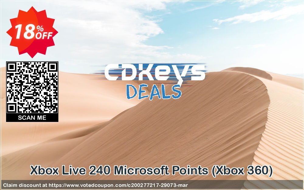 Xbox Live 240 Microsoft Points, Xbox 360  Coupon Code May 2024, 18% OFF - VotedCoupon