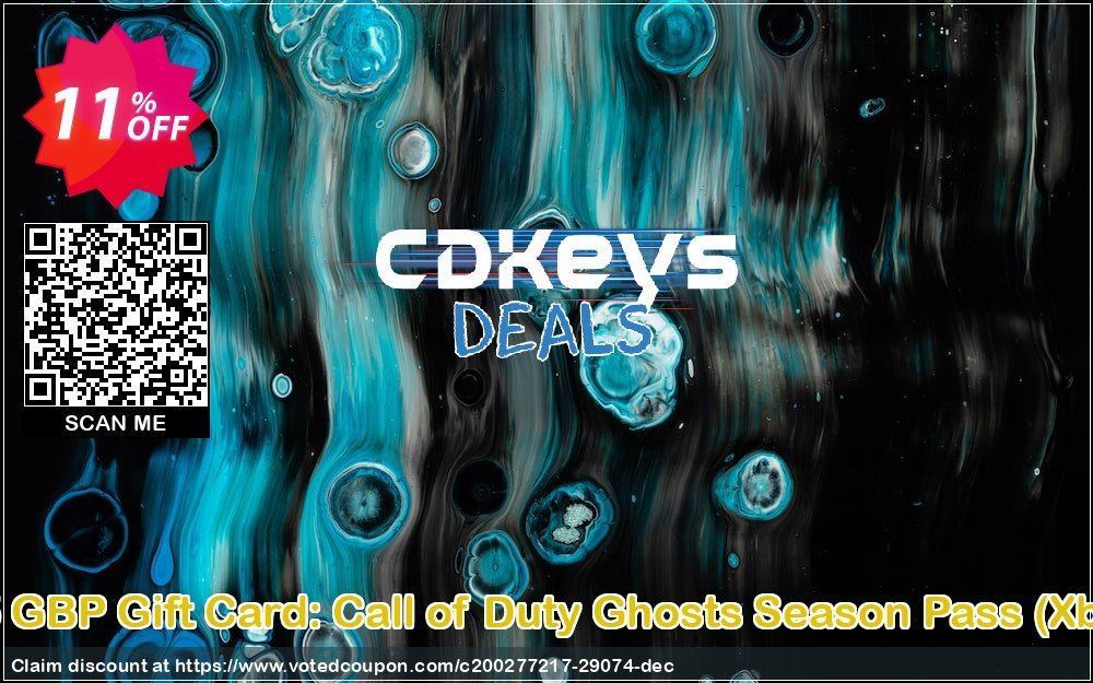 Xbox Live 35 GBP Gift Card: Call of Duty Ghosts Season Pass, Xbox 360/One  Coupon, discount Xbox Live 35 GBP Gift Card: Call of Duty Ghosts Season Pass (Xbox 360/One) Deal. Promotion: Xbox Live 35 GBP Gift Card: Call of Duty Ghosts Season Pass (Xbox 360/One) Exclusive Easter Sale offer 