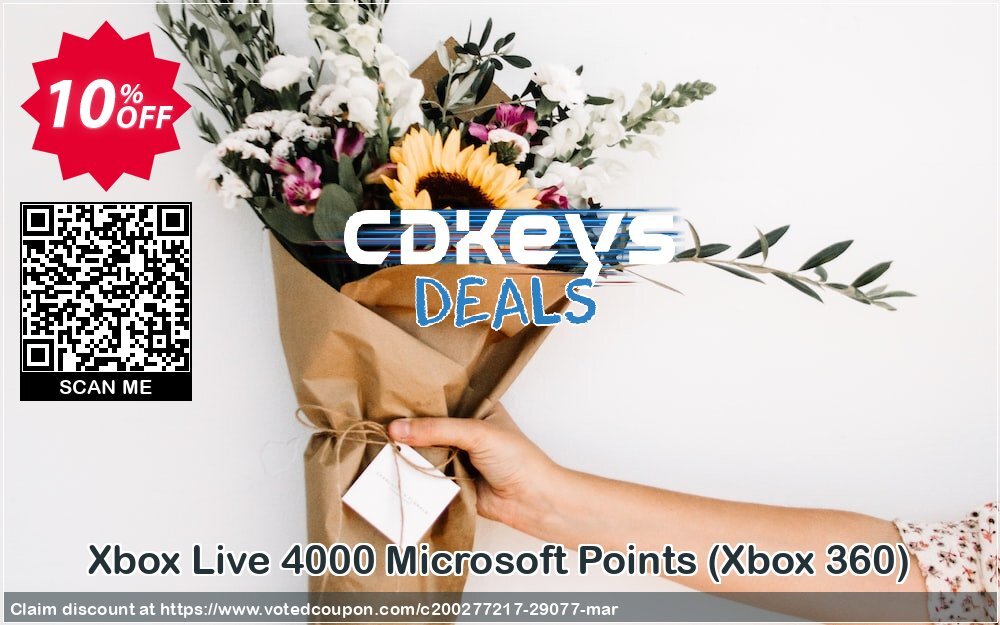 Xbox Live 4000 Microsoft Points, Xbox 360  Coupon, discount Xbox Live 4000 Microsoft Points (Xbox 360) Deal. Promotion: Xbox Live 4000 Microsoft Points (Xbox 360) Exclusive Easter Sale offer 