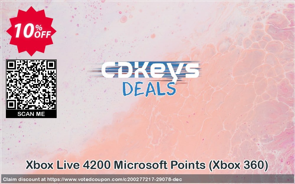 Xbox Live 4200 Microsoft Points, Xbox 360  Coupon, discount Xbox Live 4200 Microsoft Points (Xbox 360) Deal. Promotion: Xbox Live 4200 Microsoft Points (Xbox 360) Exclusive Easter Sale offer 