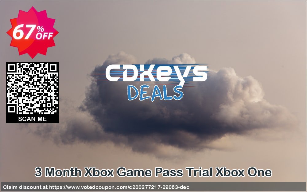 3 Month Xbox Game Pass Trial Xbox One
