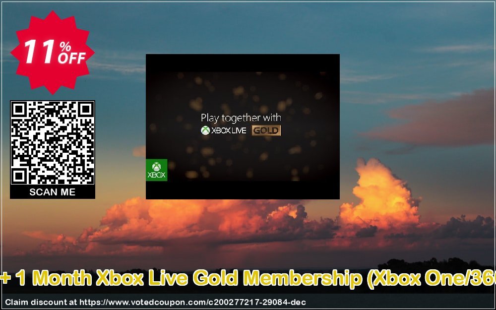 6 + Monthly Xbox Live Gold Membership, Xbox One/360  Coupon Code May 2024, 11% OFF - VotedCoupon