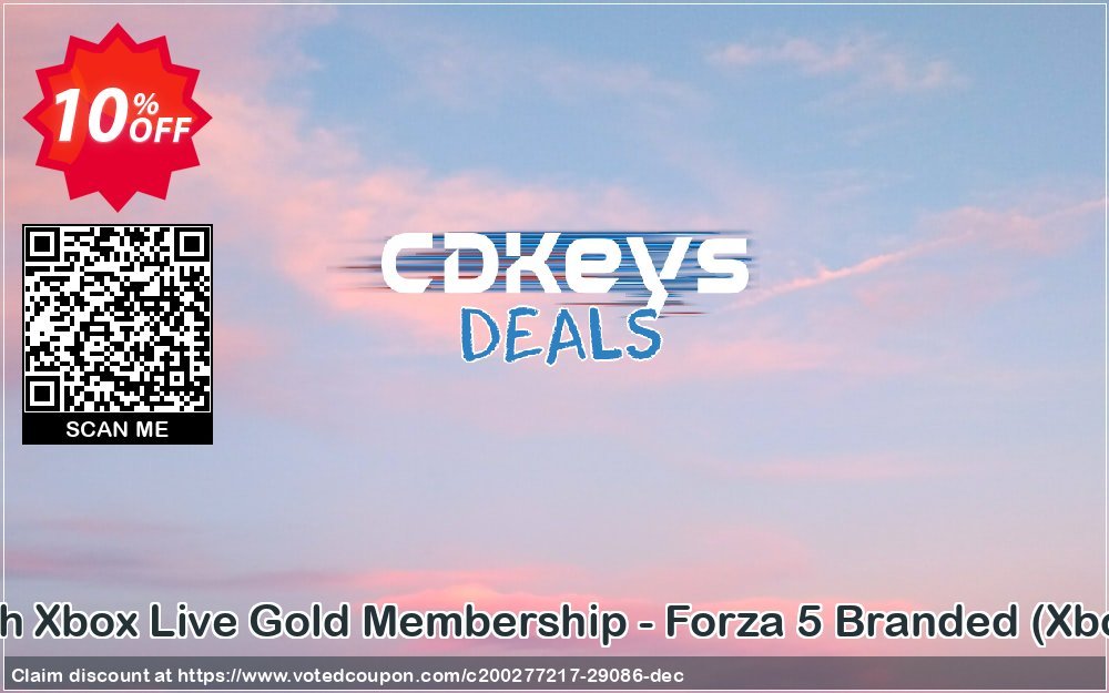 12 + Monthly Xbox Live Gold Membership - Forza 5 Branded, Xbox One/360  Coupon Code Apr 2024, 10% OFF - VotedCoupon