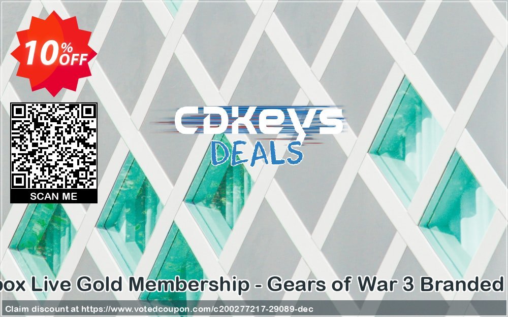 12 + 2 Month Xbox Live Gold Membership - Gears of War 3 Branded, Xbox One/360  Coupon Code Apr 2024, 10% OFF - VotedCoupon