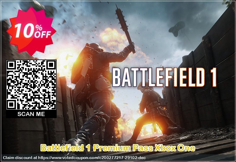 Battlefield 1 Premium Pass Xbox One Coupon Code Apr 2024, 10% OFF - VotedCoupon