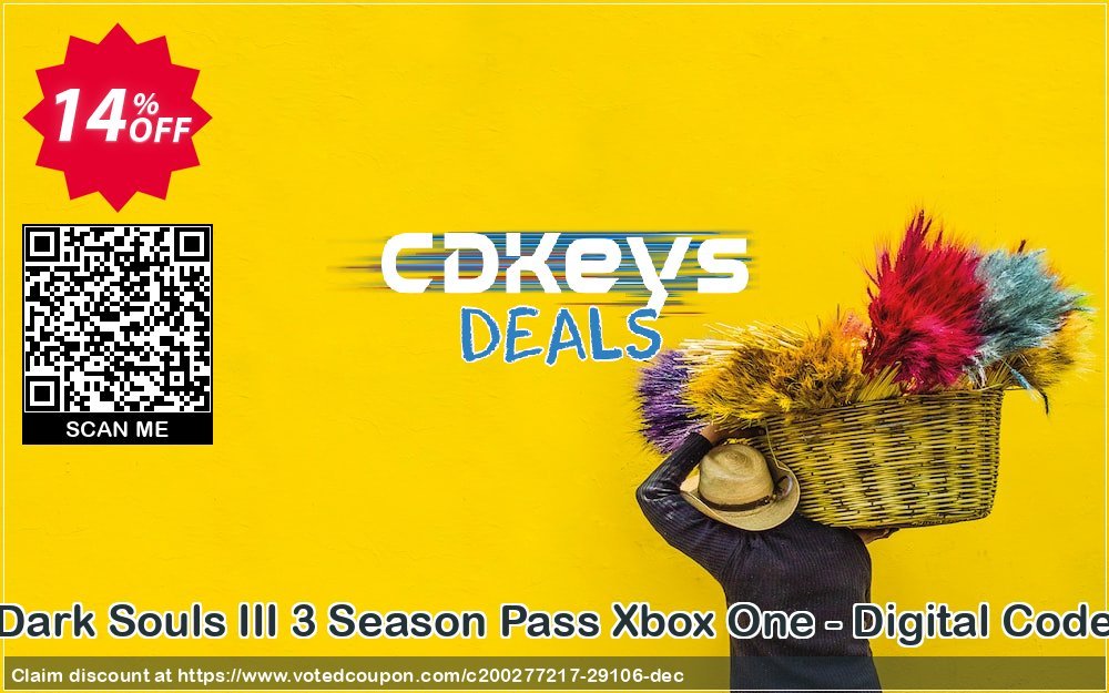 Dark Souls III 3 Season Pass Xbox One - Digital Code Coupon Code May 2024, 14% OFF - VotedCoupon