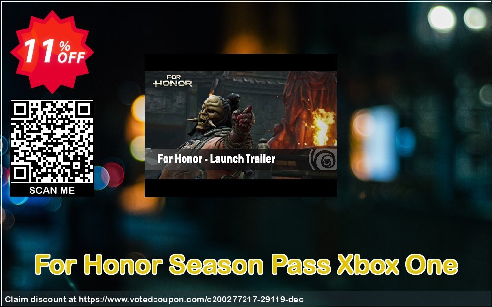For Honor Season Pass Xbox One Coupon Code May 2024, 11% OFF - VotedCoupon