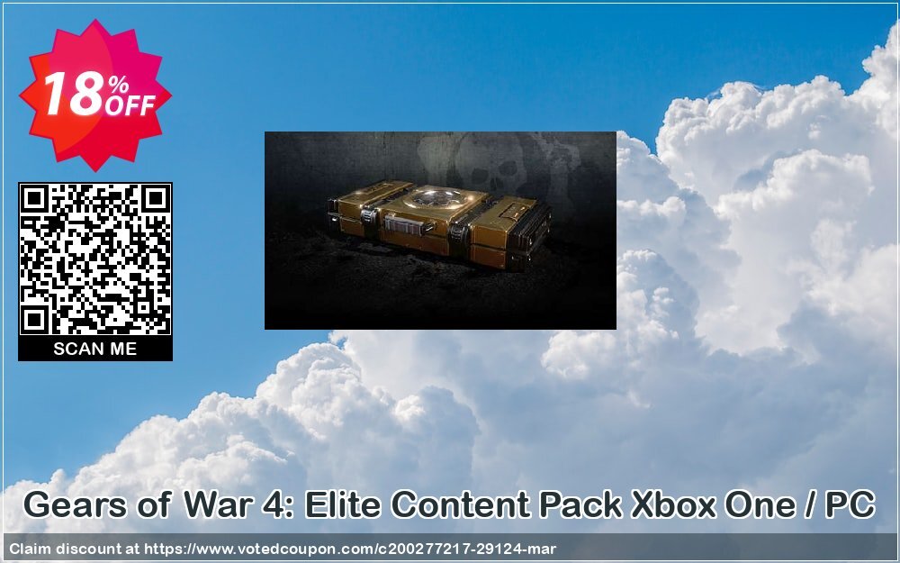 Gears of War 4: Elite Content Pack Xbox One / PC Coupon, discount Gears of War 4: Elite Content Pack Xbox One / PC Deal. Promotion: Gears of War 4: Elite Content Pack Xbox One / PC Exclusive Easter Sale offer 