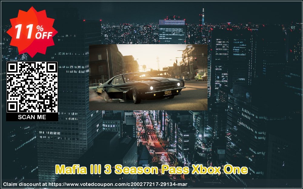 Mafia III 3 Season Pass Xbox One Coupon Code Apr 2024, 11% OFF - VotedCoupon