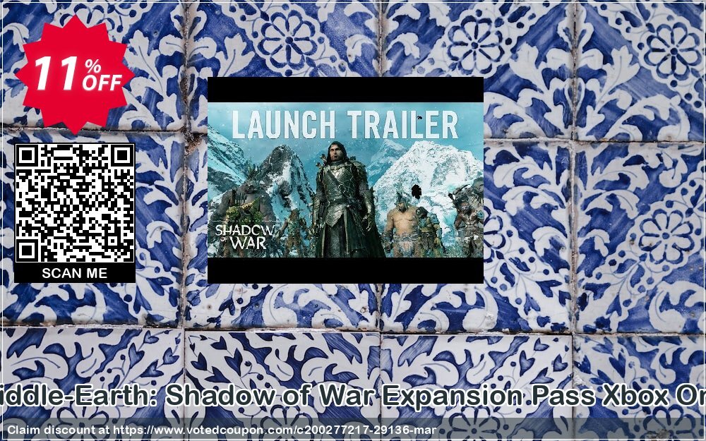 Middle-Earth: Shadow of War Expansion Pass Xbox One Coupon, discount Middle-Earth: Shadow of War Expansion Pass Xbox One Deal. Promotion: Middle-Earth: Shadow of War Expansion Pass Xbox One Exclusive Easter Sale offer 