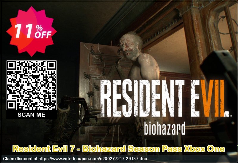 Resident Evil 7 - Biohazard Season Pass Xbox One Coupon Code Apr 2024, 11% OFF - VotedCoupon