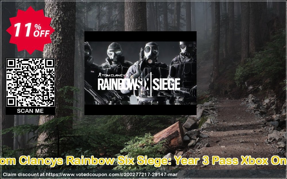 Tom Clancys Rainbow Six Siege: Year 3 Pass Xbox One Coupon Code Apr 2024, 11% OFF - VotedCoupon