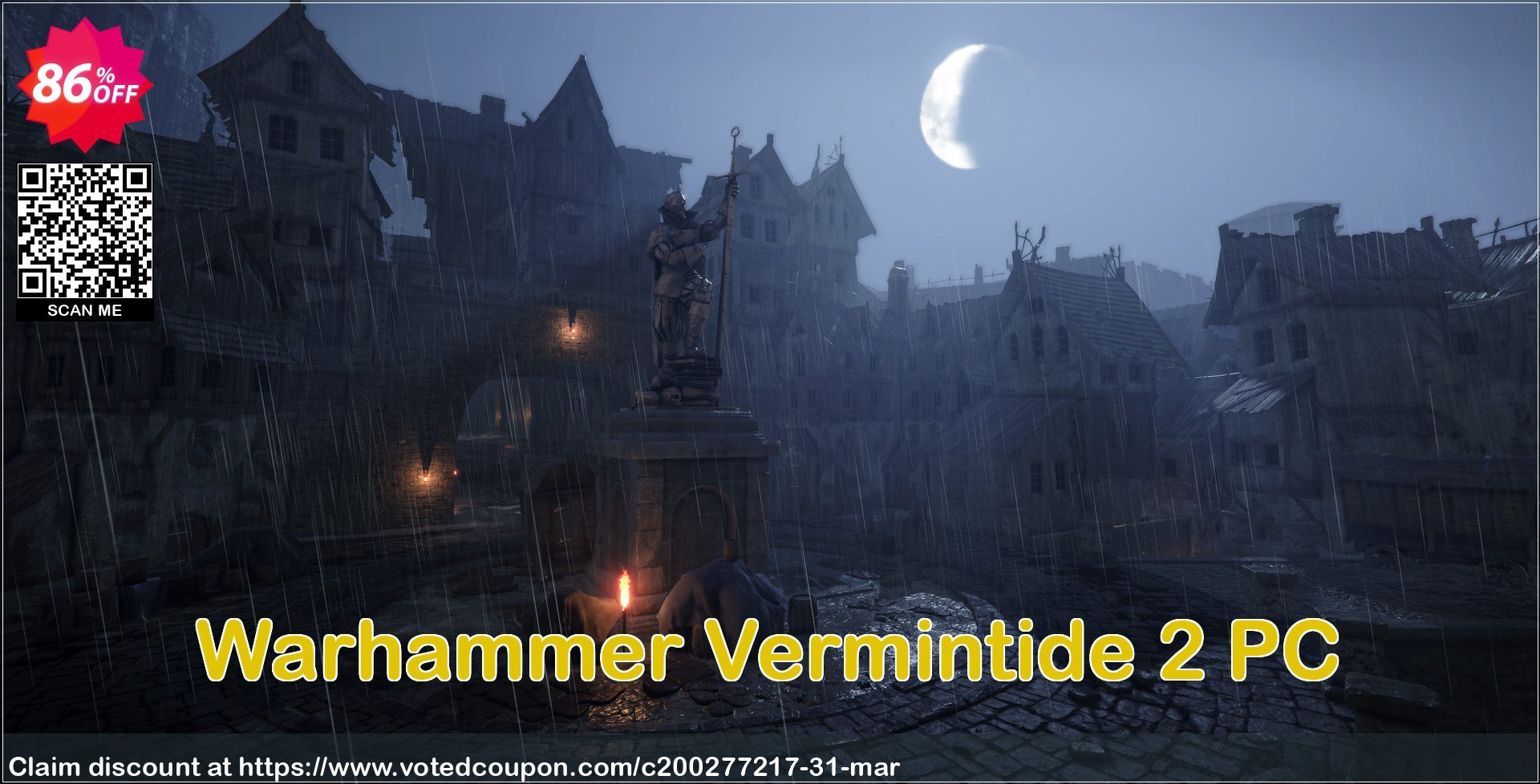 Warhammer Vermintide 2 PC Coupon, discount Warhammer Vermintide 2 PC Deal. Promotion: Warhammer Vermintide 2 PC Exclusive offer 