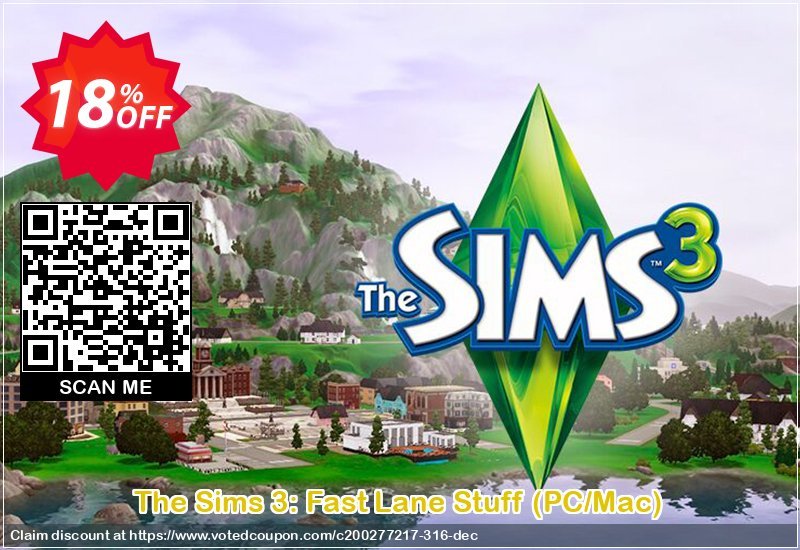 The Sims 3: Fast Lane Stuff, PC/MAC  Coupon, discount The Sims 3: Fast Lane Stuff (PC/Mac) Deal. Promotion: The Sims 3: Fast Lane Stuff (PC/Mac) Exclusive offer 