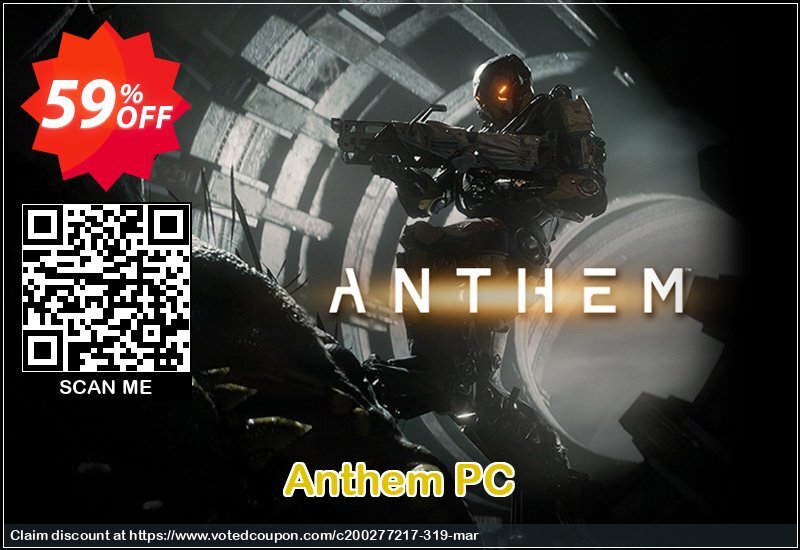 Anthem PC Coupon, discount Anthem PC Deal. Promotion: Anthem PC Exclusive offer 