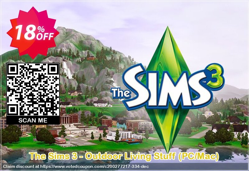 The Sims 3 - Outdoor Living Stuff, PC/MAC  Coupon Code Apr 2024, 18% OFF - VotedCoupon