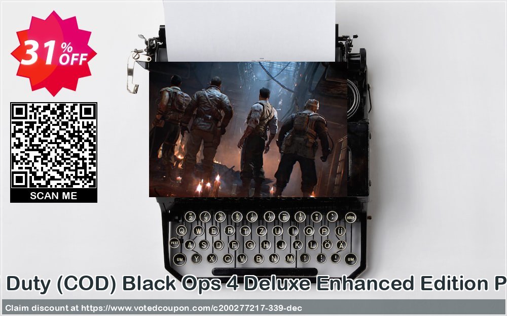 Call of Duty, COD Black Ops 4 Deluxe Enhanced Edition PC, US  Coupon Code Apr 2024, 31% OFF - VotedCoupon