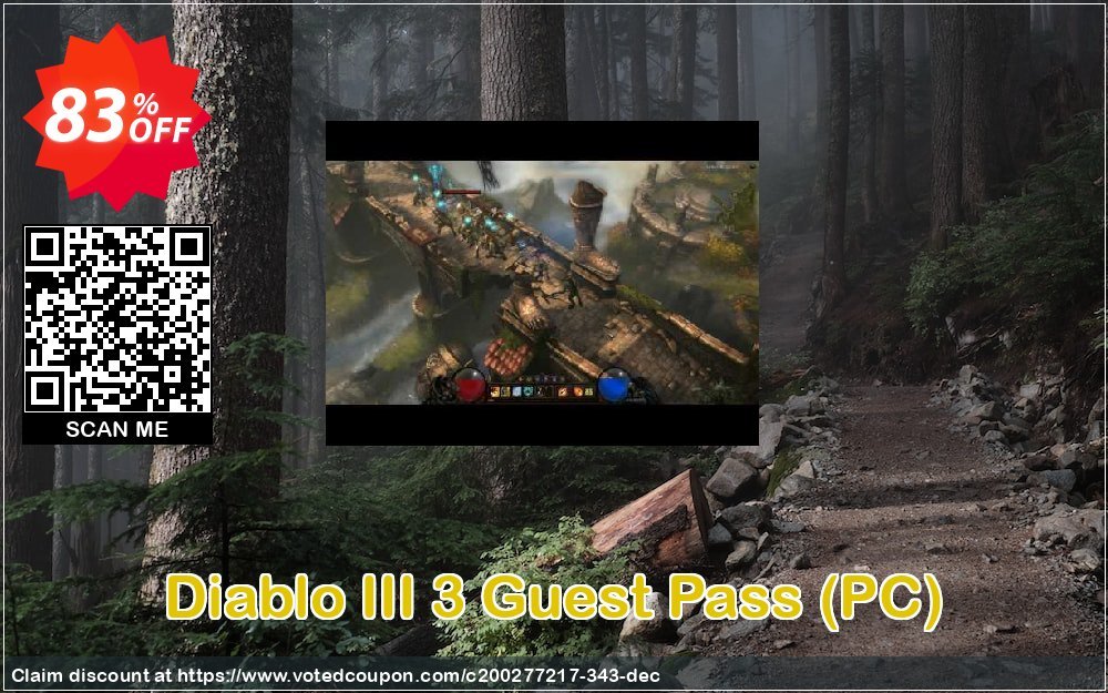 Diablo III 3 Guest Pass, PC  Coupon, discount Diablo III 3 Guest Pass (PC) Deal. Promotion: Diablo III 3 Guest Pass (PC) Exclusive offer 