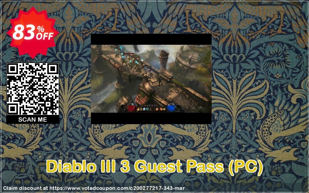 Diablo III 3 Guest Pass, PC  Coupon Code Apr 2024, 83% OFF - VotedCoupon