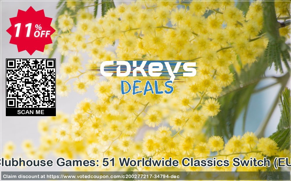 Clubhouse Games: 51 Worldwide Classics Switch, EU  Coupon Code May 2024, 11% OFF - VotedCoupon