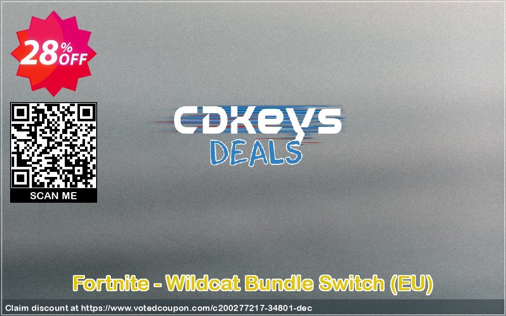 Fortnite - Wildcat Bundle Switch, EU  Coupon, discount Fortnite - Wildcat Bundle Switch (EU) Deal. Promotion: Fortnite - Wildcat Bundle Switch (EU) Exclusive Easter Sale offer 