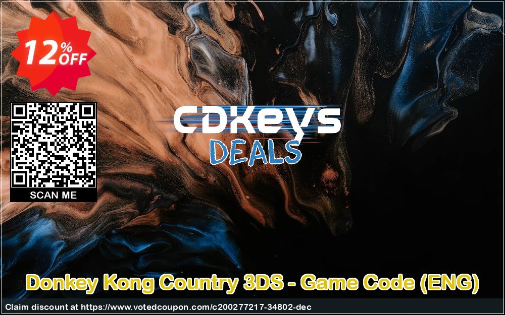 Donkey Kong Country 3DS - Game Code, ENG  Coupon Code May 2024, 12% OFF - VotedCoupon