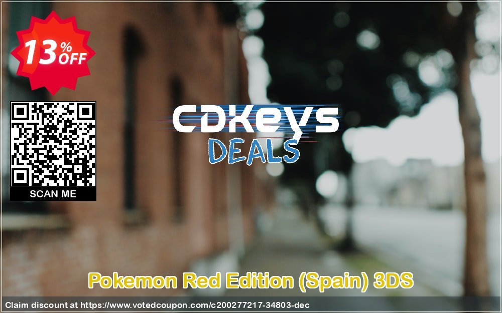 Pokemon Red Edition, Spain 3DS Coupon, discount Pokemon Red Edition (Spain) 3DS Deal 2024 CDkeys. Promotion: Pokemon Red Edition (Spain) 3DS Exclusive Sale offer 