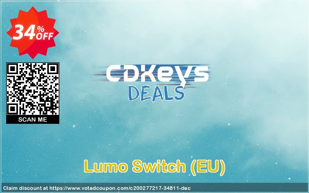 Lumo Switch, EU  Coupon, discount Lumo Switch (EU) Deal 2024 CDkeys. Promotion: Lumo Switch (EU) Exclusive Sale offer 