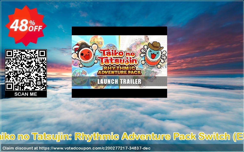 Taiko no Tatsujin: Rhythmic Adventure Pack Switch, EU  Coupon Code Apr 2024, 48% OFF - VotedCoupon