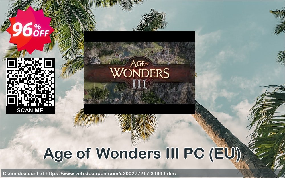 Age of Wonders III PC, EU  Coupon, discount Age of Wonders III PC (EU) Deal 2024 CDkeys. Promotion: Age of Wonders III PC (EU) Exclusive Sale offer 