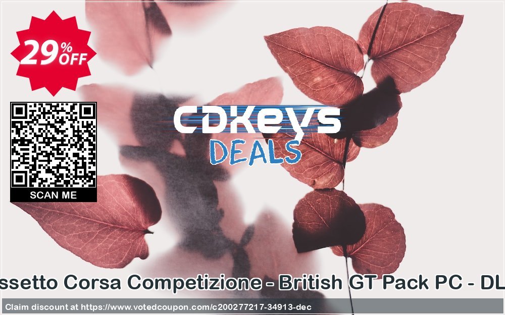 Assetto Corsa Competizione - British GT Pack PC - DLC Coupon Code Apr 2024, 29% OFF - VotedCoupon