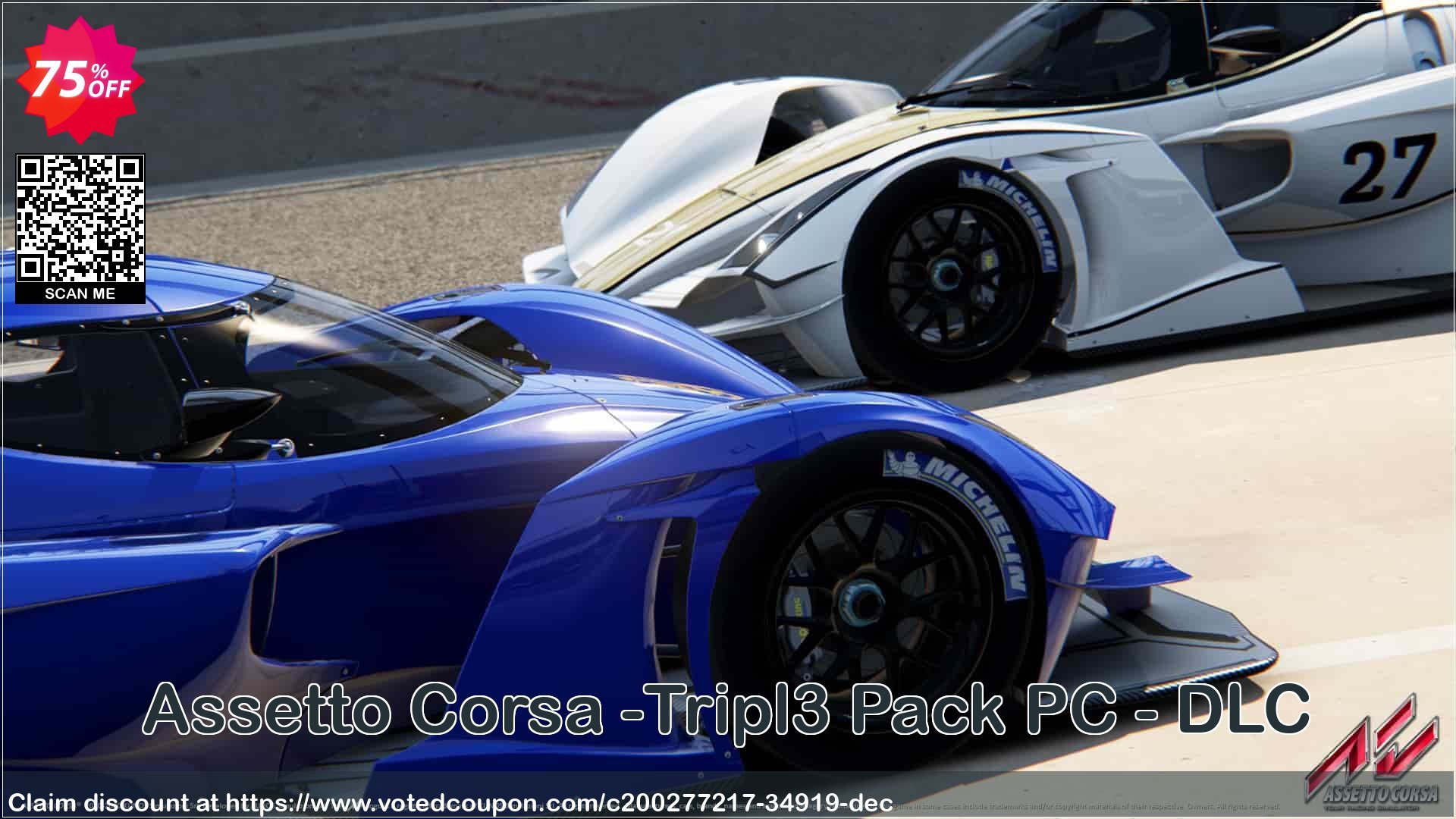 Assetto Corsa -Tripl3 Pack PC - DLC Coupon, discount Assetto Corsa -Tripl3 Pack PC - DLC Deal 2024 CDkeys. Promotion: Assetto Corsa -Tripl3 Pack PC - DLC Exclusive Sale offer 