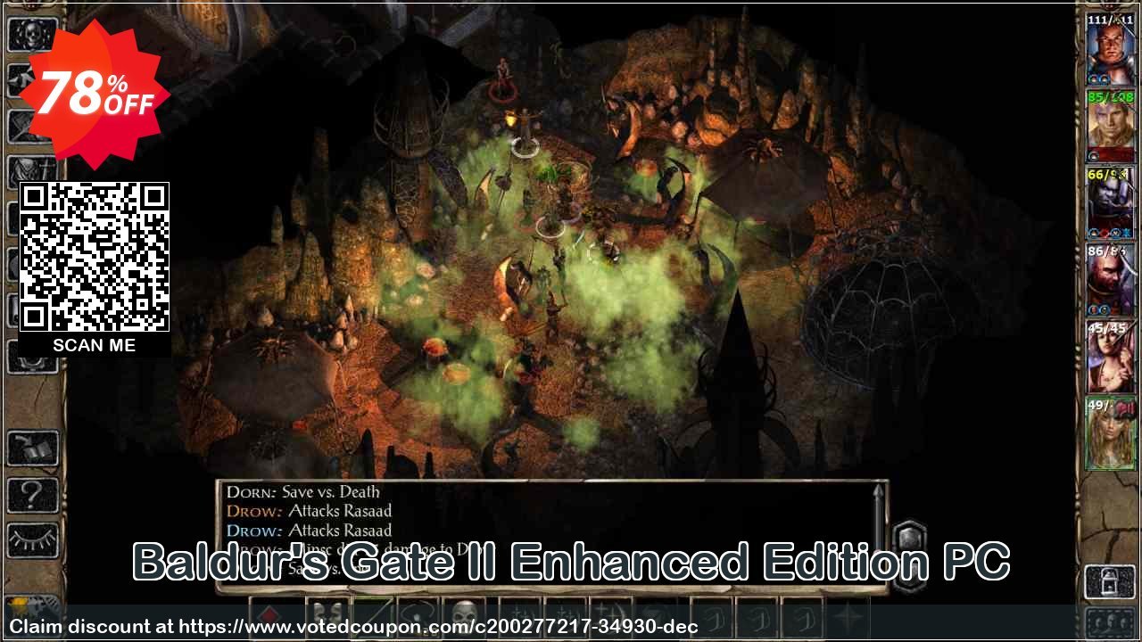 Baldur's Gate II Enhanced Edition PC Coupon Code May 2024, 78% OFF - VotedCoupon