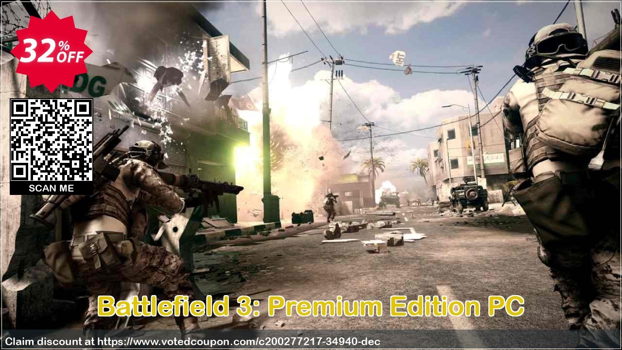 Battlefield 3: Premium Edition PC Coupon, discount Battlefield 3: Premium Edition PC Deal 2024 CDkeys. Promotion: Battlefield 3: Premium Edition PC Exclusive Sale offer 