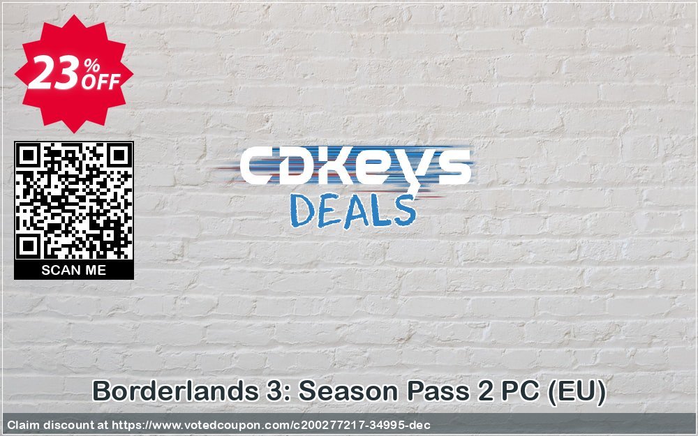 Borderlands 3: Season Pass 2 PC, EU  Coupon, discount Borderlands 3: Season Pass 2 PC (EU) Deal 2024 CDkeys. Promotion: Borderlands 3: Season Pass 2 PC (EU) Exclusive Sale offer 