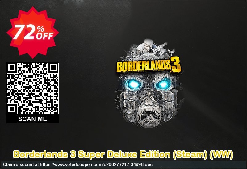 Borderlands 3 Super Deluxe Edition, Steam , WW  Coupon, discount Borderlands 3 Super Deluxe Edition (Steam) (WW) Deal 2024 CDkeys. Promotion: Borderlands 3 Super Deluxe Edition (Steam) (WW) Exclusive Sale offer 