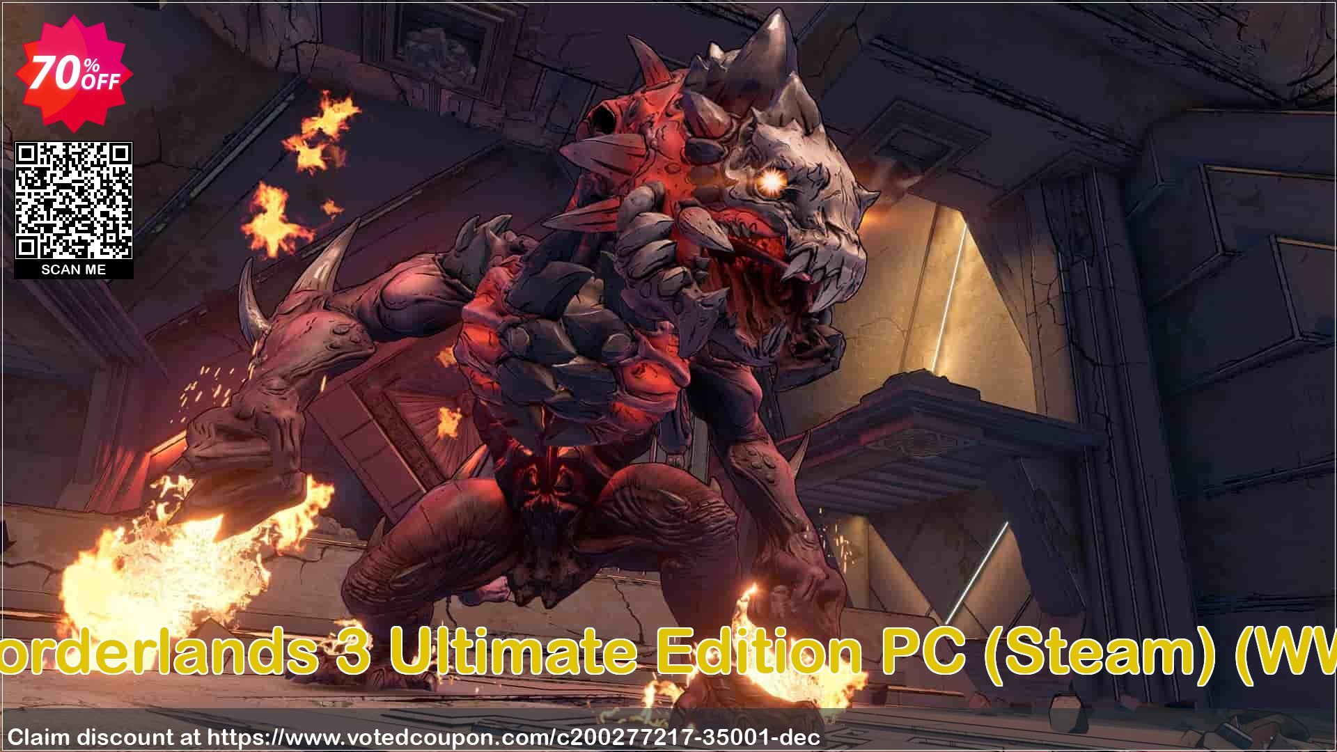 Borderlands 3 Ultimate Edition PC, Steam , WW  Coupon Code Apr 2024, 70% OFF - VotedCoupon