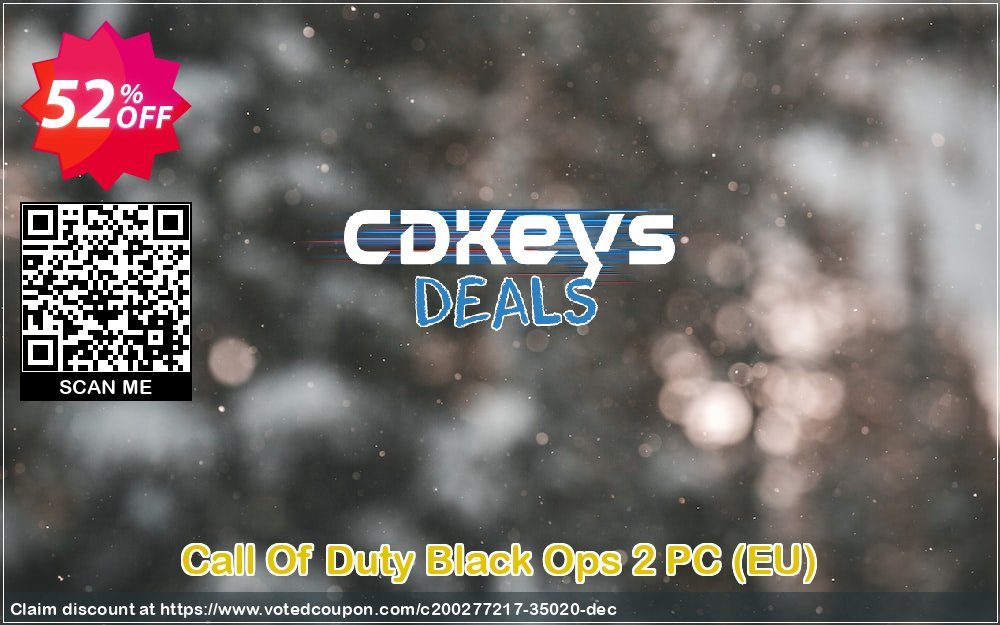Call Of Duty Black Ops 2 PC, EU  Coupon, discount Call Of Duty Black Ops 2 PC (EU) Deal 2024 CDkeys. Promotion: Call Of Duty Black Ops 2 PC (EU) Exclusive Sale offer 