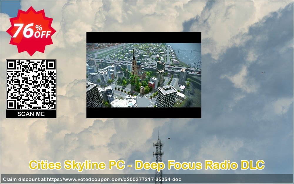 Cities Skyline PC - Deep Focus Radio DLC Coupon, discount Cities Skyline PC - Deep Focus Radio DLC Deal 2024 CDkeys. Promotion: Cities Skyline PC - Deep Focus Radio DLC Exclusive Sale offer 