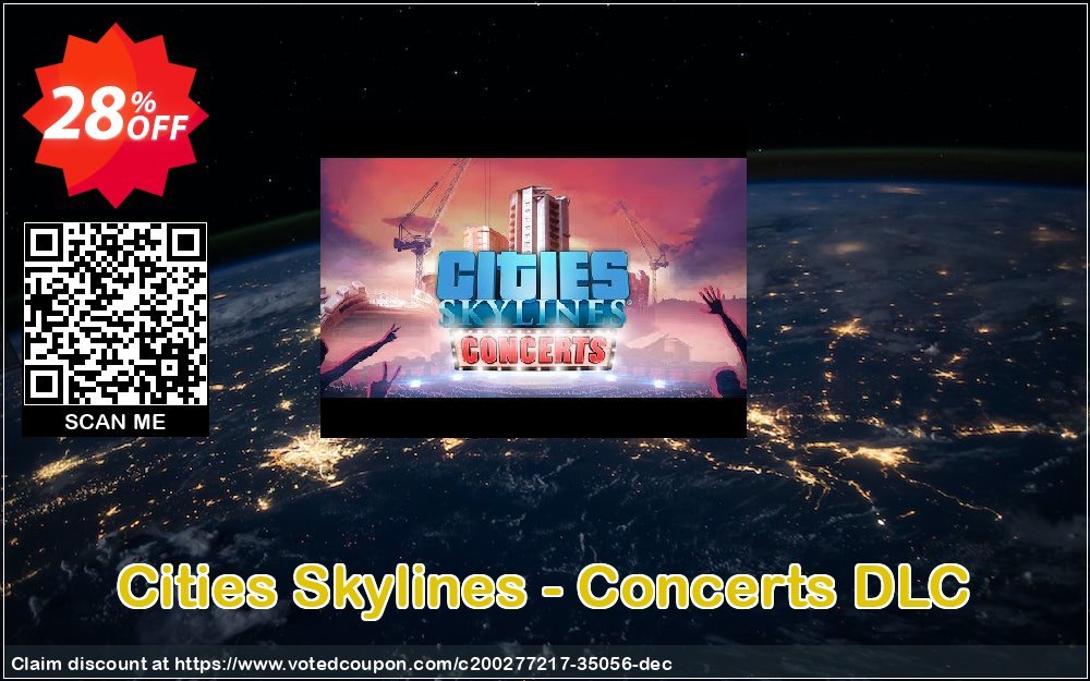 Cities Skylines - Concerts DLC Coupon Code Apr 2024, 28% OFF - VotedCoupon