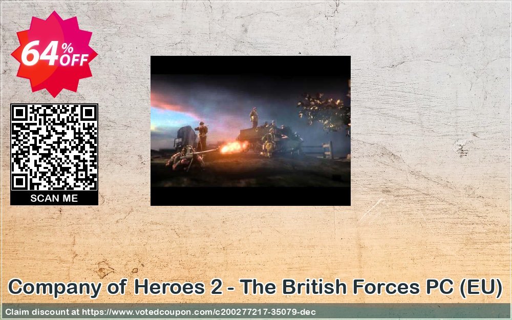 Company of Heroes 2 - The British Forces PC, EU  Coupon, discount Company of Heroes 2 - The British Forces PC (EU) Deal 2024 CDkeys. Promotion: Company of Heroes 2 - The British Forces PC (EU) Exclusive Sale offer 