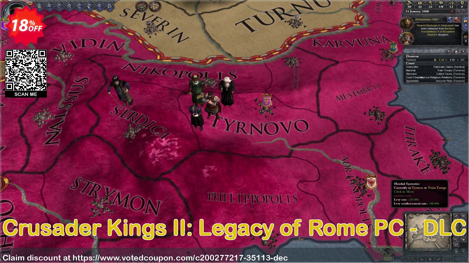 Crusader Kings II: Legacy of Rome PC - DLC Coupon, discount Crusader Kings II: Legacy of Rome PC - DLC Deal 2024 CDkeys. Promotion: Crusader Kings II: Legacy of Rome PC - DLC Exclusive Sale offer 