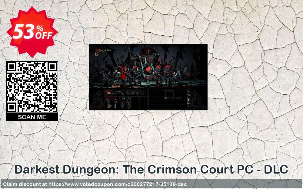 Darkest Dungeon: The Crimson Court PC - DLC Coupon, discount Darkest Dungeon: The Crimson Court PC - DLC Deal 2024 CDkeys. Promotion: Darkest Dungeon: The Crimson Court PC - DLC Exclusive Sale offer 
