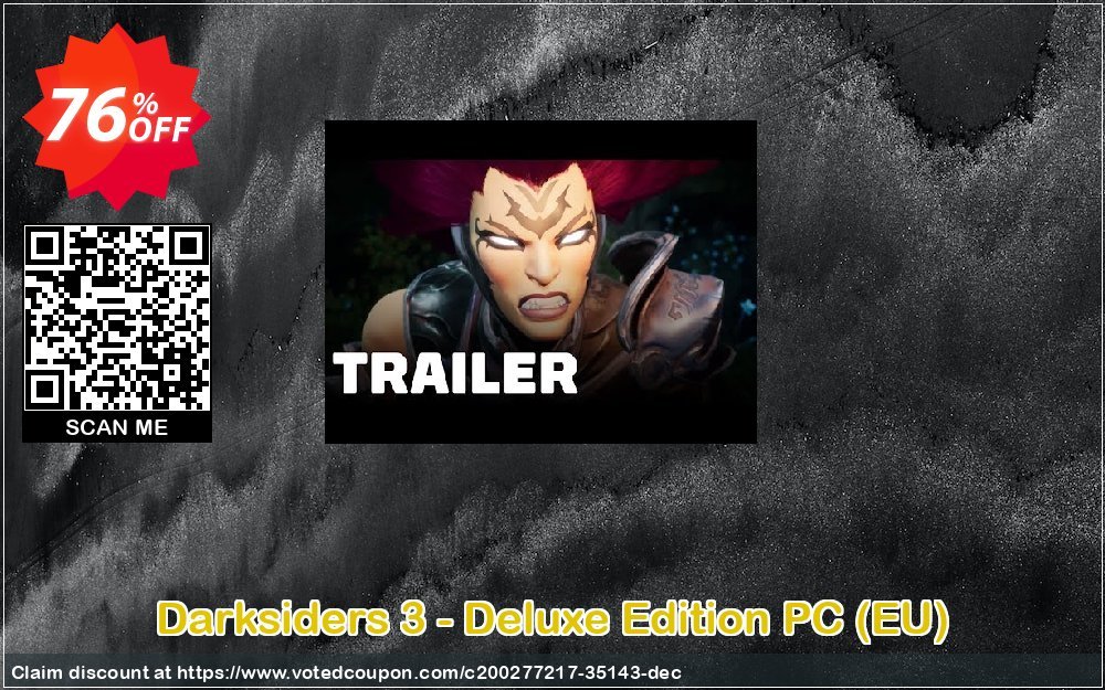 Darksiders 3 - Deluxe Edition PC, EU  Coupon, discount Darksiders 3 - Deluxe Edition PC (EU) Deal 2024 CDkeys. Promotion: Darksiders 3 - Deluxe Edition PC (EU) Exclusive Sale offer 